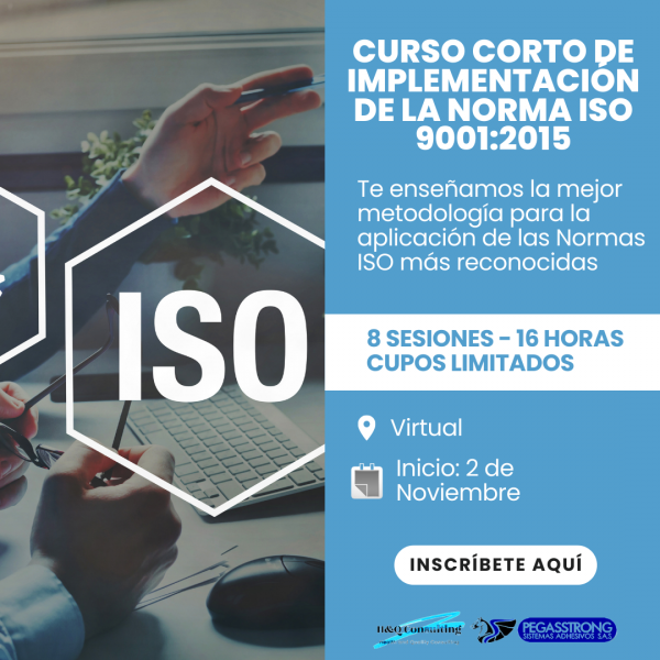 Curso CORTO de IMPLEMENTACIÓNDE LA NORMA ISO 9001:2015